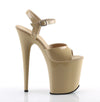 FLAMINGO-809 Plateau Sandaletten Creme von Pleaser – Ansicht 5