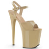 FLAMINGO-809 Plateau Sandaletten Beige Beige von Pleaser