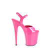 FLAMINGO-809 Plateau Sandaletten Pink Lack von Pleaser – Ansicht 5