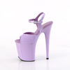 FLAMINGO-809 Plateau Sandaletten Lila Lack von Pleaser – Ansicht 3
