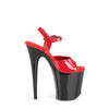 FLAMINGO-809 High Heels Sandaletten - Rot/Schwarz von Pleaser – Ansicht 5