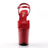 FLAMINGO-809 Plateau Sandaletten Rot Lack von Pleaser – Ansicht 2