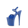 FLAMINGO-809 High Heels Sandaletten - Blau von Pleaser – Ansicht 3
