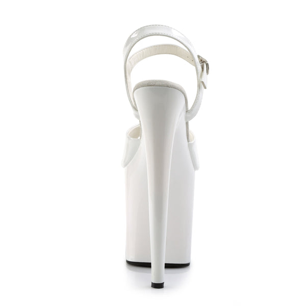 FLAMINGO-809 Plateau Sandaletten Weiß von Pleaser – Ansicht 4