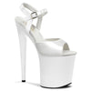 FLAMINGO-809 Plateau Sandaletten Weiß von Pleaser