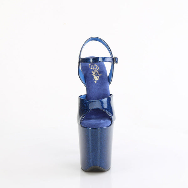 FLAMINGO-809GP Plateau Sandaletten Blau von Pleaser – Ansicht 2