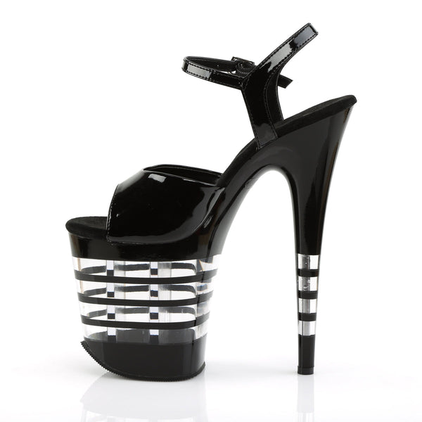 FLAMINGO-809LN Plateau Sandaletten transparent/klar von Pleaser – Ansicht 3