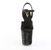 FLAMINGO-809WR Plateau Sandaletten Schwarz Matt von Pleaser – Ansicht 2
