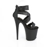 FLAMINGO-820 Plateau Sandaletten Schwarz Matt von Pleaser – Ansicht 5