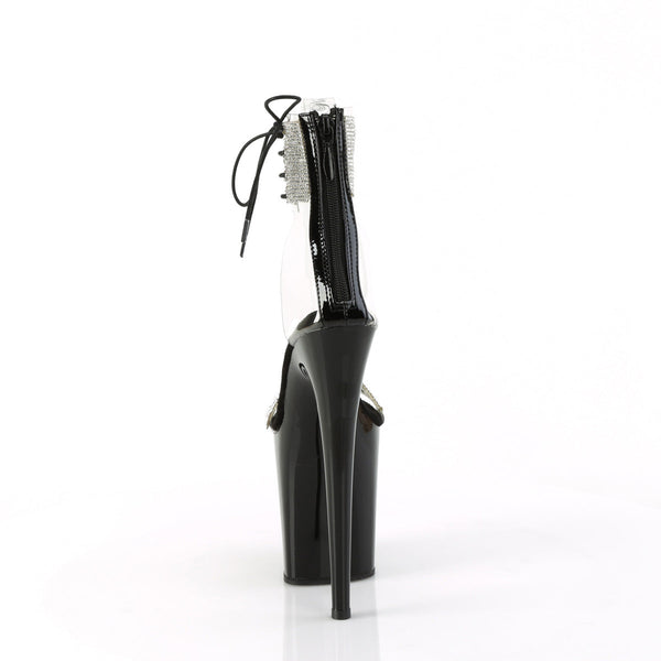 FLAMINGO-827RS Plateau Sandaletten Schwarz von Pleaser – Ansicht 4