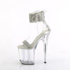 FLAMINGO-827RS Plateau Sandaletten Silber von Pleaser – Ansicht 3