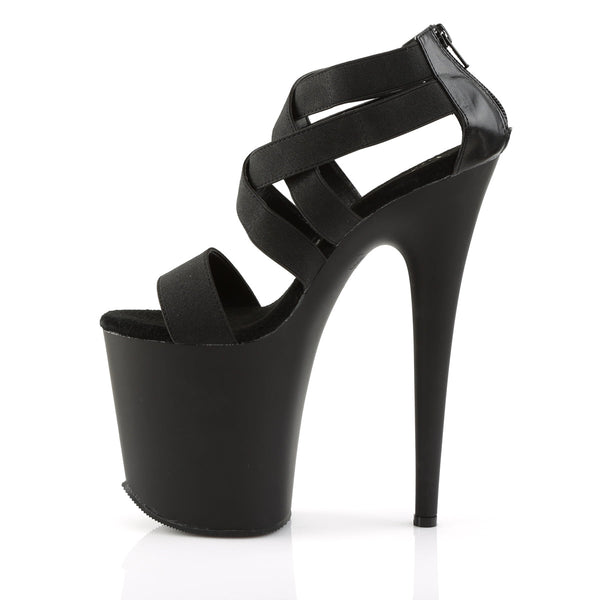 FLAMINGO-869 Plateau High Heels Sandaletten Schwarz von Pleaser – Ansicht 3