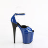 FLAMINGO-884 Plateau Sandaletten Blau/Schwarz Lack von Pleaser – Ansicht 5