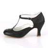 FLAPPER-26 Kitten Heel Pumps Schwarz von Funtasma – Ansicht 3