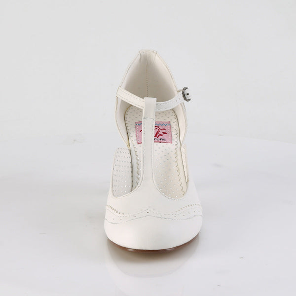 FLAPPER-26 Kitten Heel Pumps Weiß von Funtasma – Ansicht 2