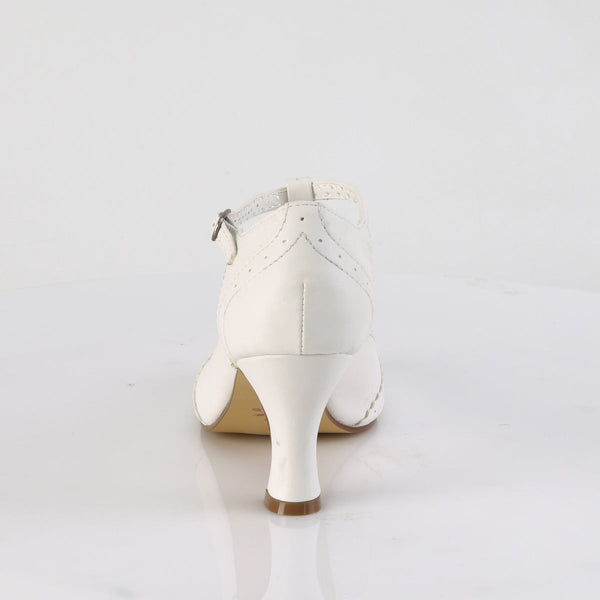 FLAPPER-26 Kitten Heel Pumps Weiß von Funtasma – Ansicht 4