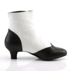 FLORA-1023 Stiefeletten Schwarz/Weiß | Bordello SALE