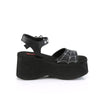 FUNN-10 Plateau Sandaletten Gothic Spinnennetz schwarz von DemoniaCult – Ansicht 5