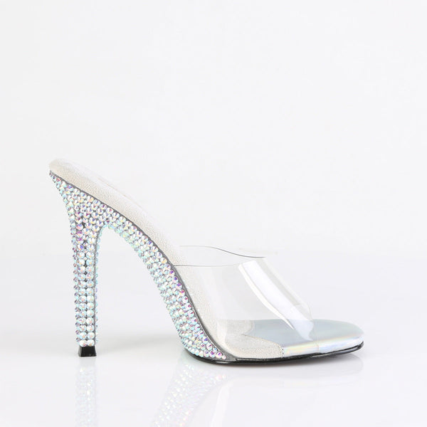 GALA-01DML Pantoletten transparent weiß von Fabulicious – Ansicht 5
