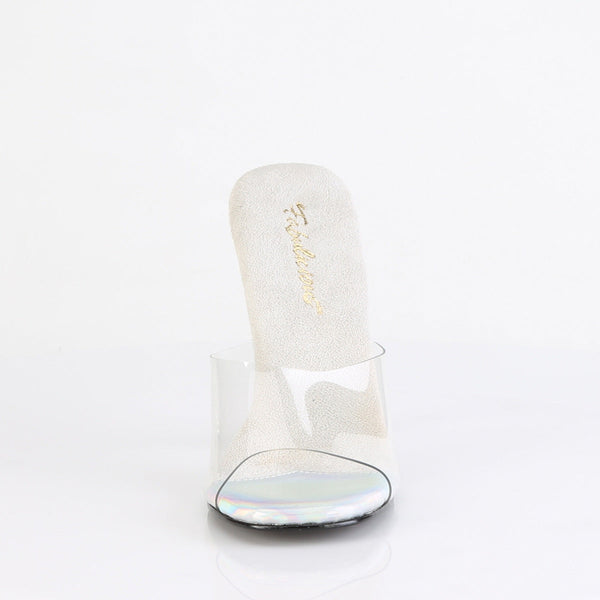 GALA-01DSP Pantoletten transparent Glitzersteine von Fabulicious – Ansicht 2
