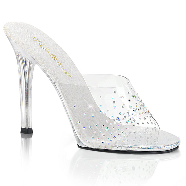 GALA-01SD Pantoletten Transparent von Fabulicious
