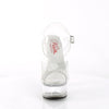 GLEAM-608 Plateau Sandaletten - Transparent von Pleaser – Ansicht 2