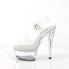 GLEAM-608 Plateau Sandaletten - Transparent von Pleaser – Ansicht 3