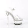 GLEAM-608 Plateau Sandaletten - Transparent von Pleaser – Ansicht 5