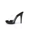 GLORY-501 High Heels Sandaletten - Transparent/Schwarz von Fabulicious – Ansicht 3