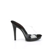 GLORY-501 High Heels Sandaletten - Transparent/Schwarz von Fabulicious – Ansicht 5