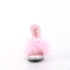 GLORY-501F-8 Marabu Pantoletten - Baby Pink/Transparent von Fabulicious – Ansicht 2