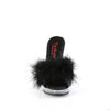 GLORY-501F-8 Marabu Pantoletten - Schwarz/Transparent von Fabulicious – Ansicht 2
