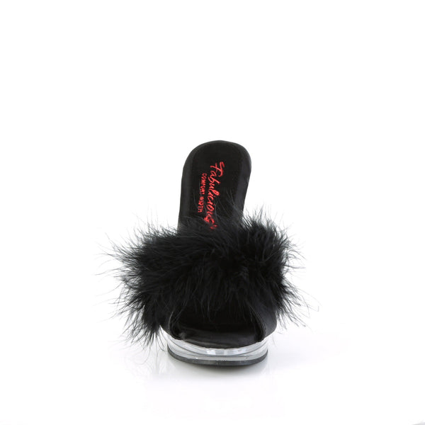 GLORY-501F-8 Marabu Pantoletten - Schwarz/Transparent von Fabulicious – Ansicht 2
