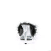 GLORY-501F-8 Marabu Pantoletten - Schwarz/Transparent von Fabulicious – Ansicht 4