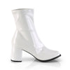 GOGO-150 Stiefeletten Weiß Lack | Funtasma
