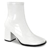 GOGO-150 Stiefeletten Weiß Lack | Funtasma