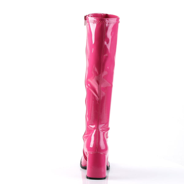 GOGO-300 Stiefel Lack Hot Pink | Funtasma