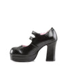 GOTHIKA-09 Plateau Pump Mary Janes schwarz matt von DemoniaCult – Ansicht 3