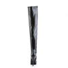 INDULGE-3000 Plateau Overknee Stiefel Schwarz Matt von Devious – Ansicht 4