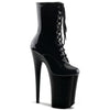 INFINITY-1020 Plateau Stiefeletten Schwarz Lack von Pleaser