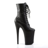 INFINITY-1020 Plateau Stiefeletten Schwarz Matt von Pleaser
