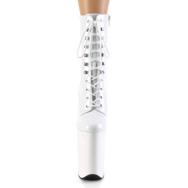 INFINITY-1020 Plateau Stiefeletten - Weiß von Pleaser – Ansicht 2