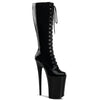 INFINITY-2020 Plateau Stiefel Schwarz Lack von Pleaser