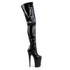 INFINITY-4000 Plateau Overknee Stiefel Schwarz Lack von Pleaser – Ansicht 5