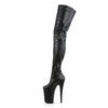 INFINITY-4000 Plateau Overknee Stiefel Schwarz von Pleaser – Ansicht 3