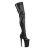 INFINITY-4000 Plateau Overknee Stiefel Schwarz von Pleaser – Ansicht 5