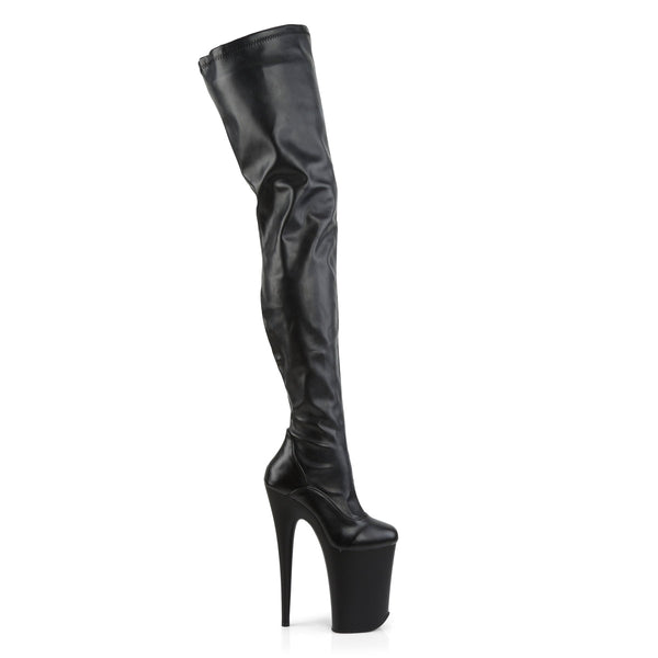 INFINITY-4000 Plateau Overknee Stiefel Schwarz von Pleaser – Ansicht 5