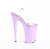 INFINITY-908 Plateau Sandaletten Transparent/Lila von Pleaser – Ansicht 5