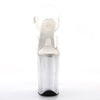 INFINITY-908MG Plateau Sandaletten weiss von Pleaser – Ansicht 2