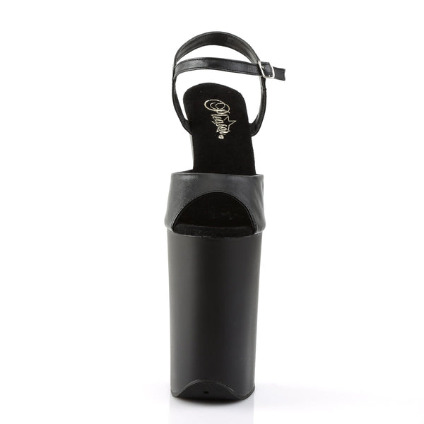 INFINITY-909 Plateau Sandaletten Schwarz Matt von Pleaser – Ansicht 2